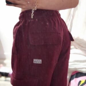 Women's Burgundy Jeans